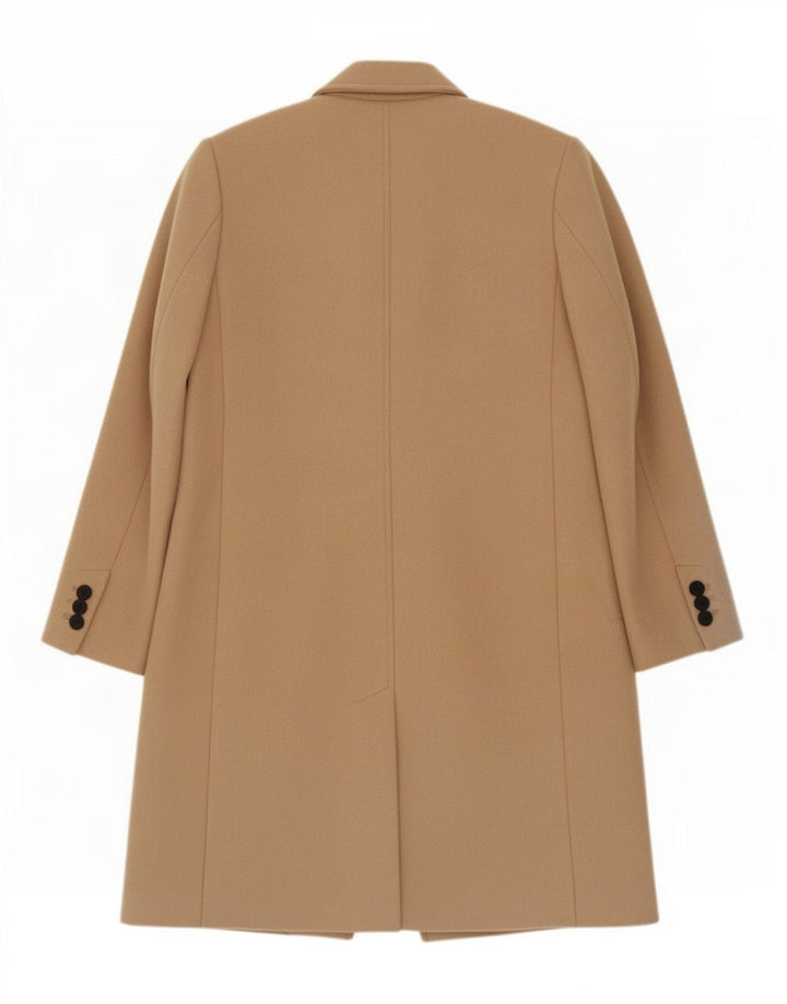 Zara Dame Overfrakke UK 6 XS Beige Polyester