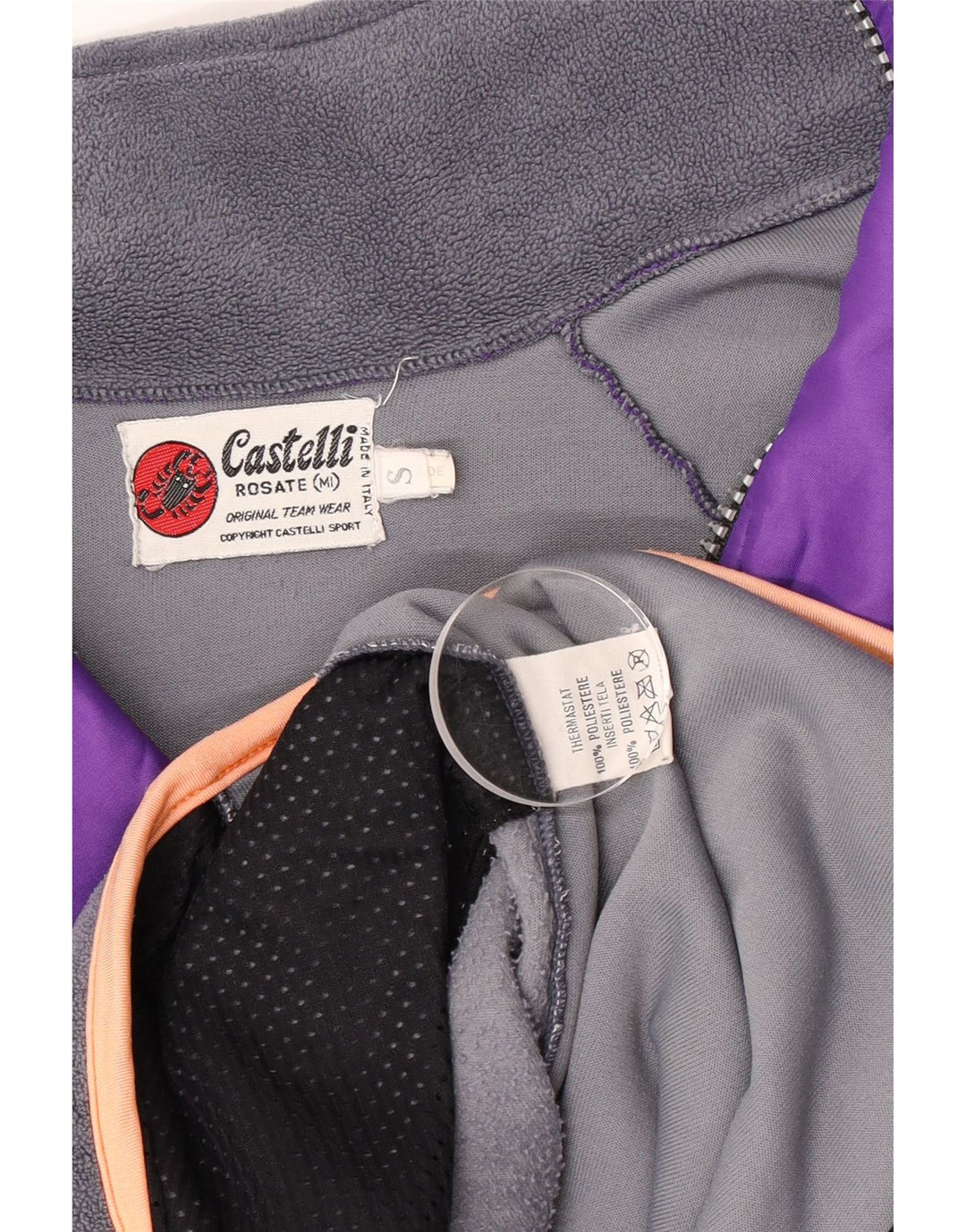 Castelli Herre træningsdragt Topjakke Lille lilla Colourblock Polyester