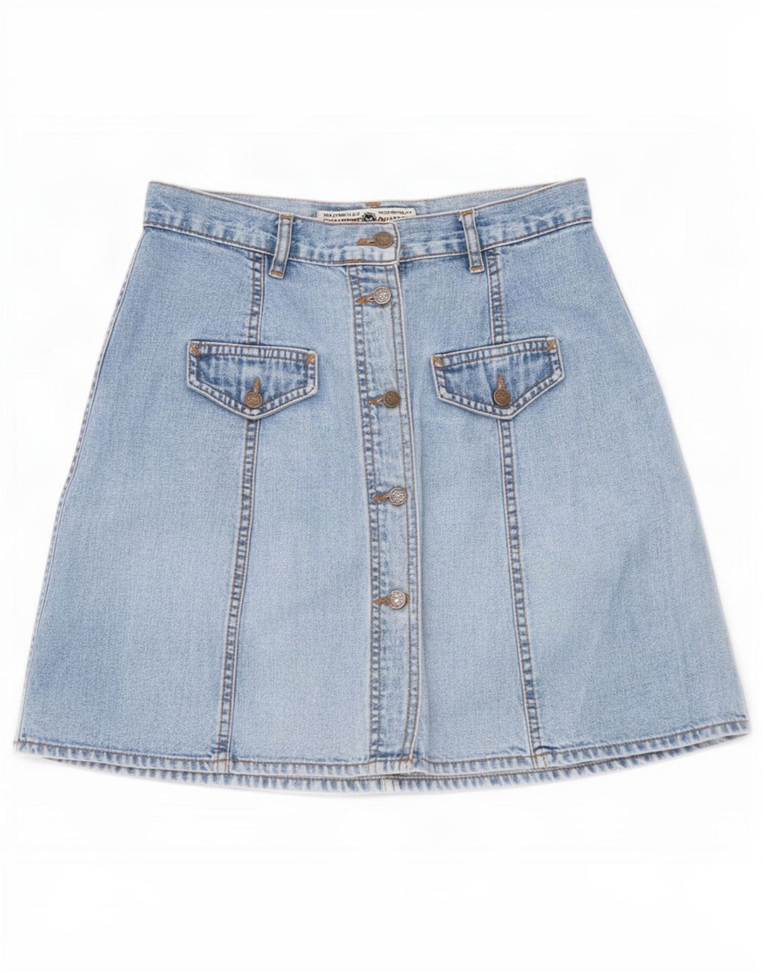 Vintage denimnederdel til kvinder W28 Medium Blue