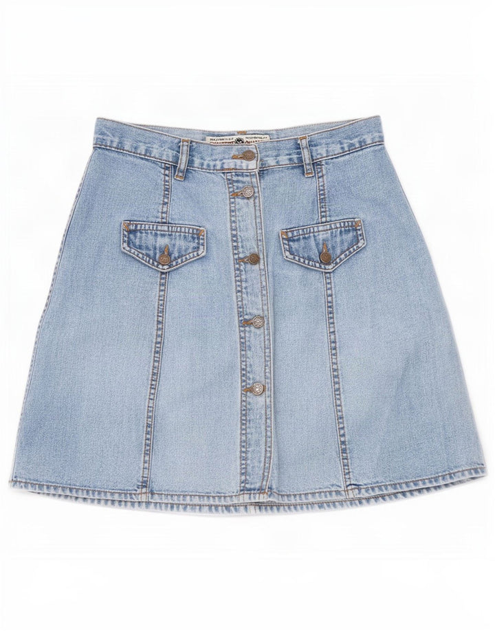 Vintage denimnederdel til kvinder W28 Medium Blue