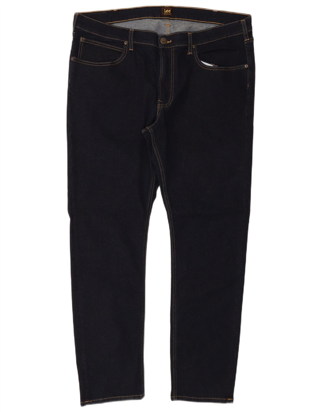 Lee Herre Luke Slim Jeans W40 L32 Marineblå Bomuld