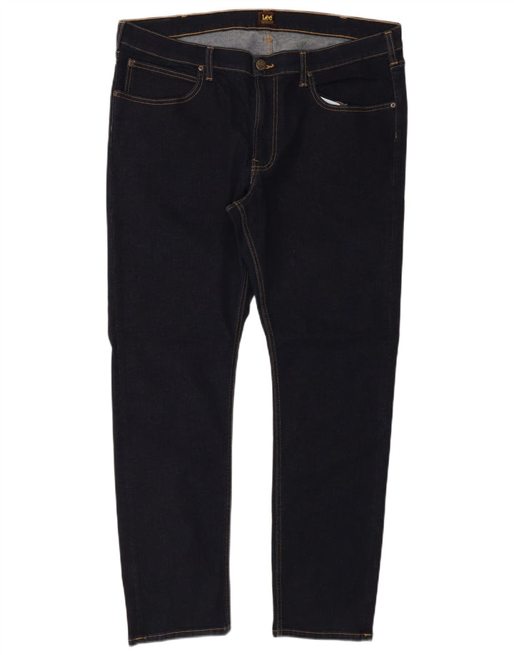 Lee Herre Luke Slim Jeans W40 L32 Marineblå Bomuld