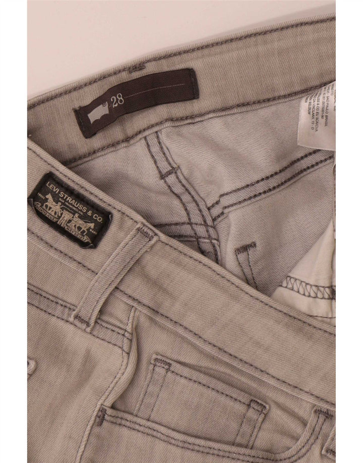 Levi's Womens Cropped Jeans W28 L25 Grå Bomuld