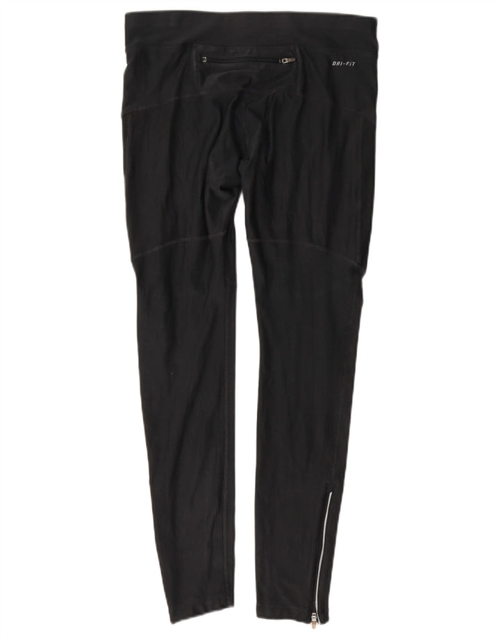 Nike Dame Dri Fit Leggings UK 10 Small Black
