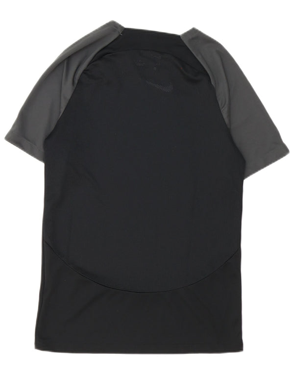 Nike Herre Dri Fit grafisk T-shirt Top Lille sort Colourblock Polyester