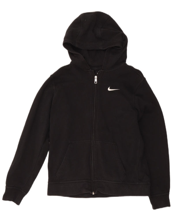 Nike hættetrøje med lynlås til drenge 13-14 år XL Sort bomuld