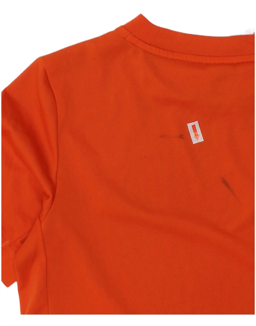 ADIDAS Boys Aeroready T-Shirt Top 11-12 år Orange Colourblock Polyester