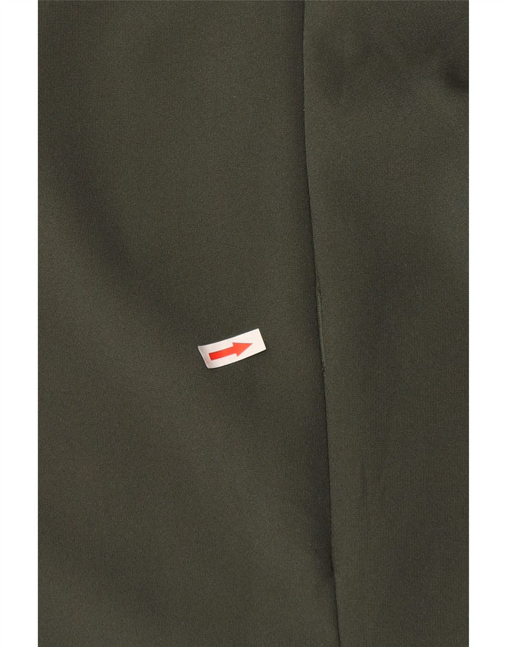 Zara Kvinders Ærmeløs Skede Kjole UK 12 Medium Khaki Polyester