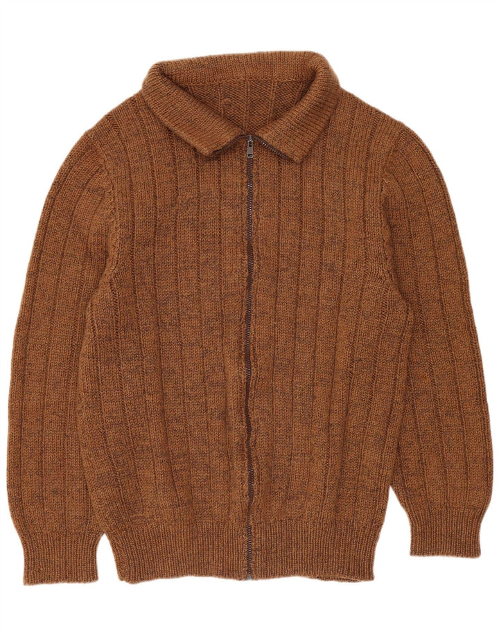 Vintage herre cardigan sweater lille brun