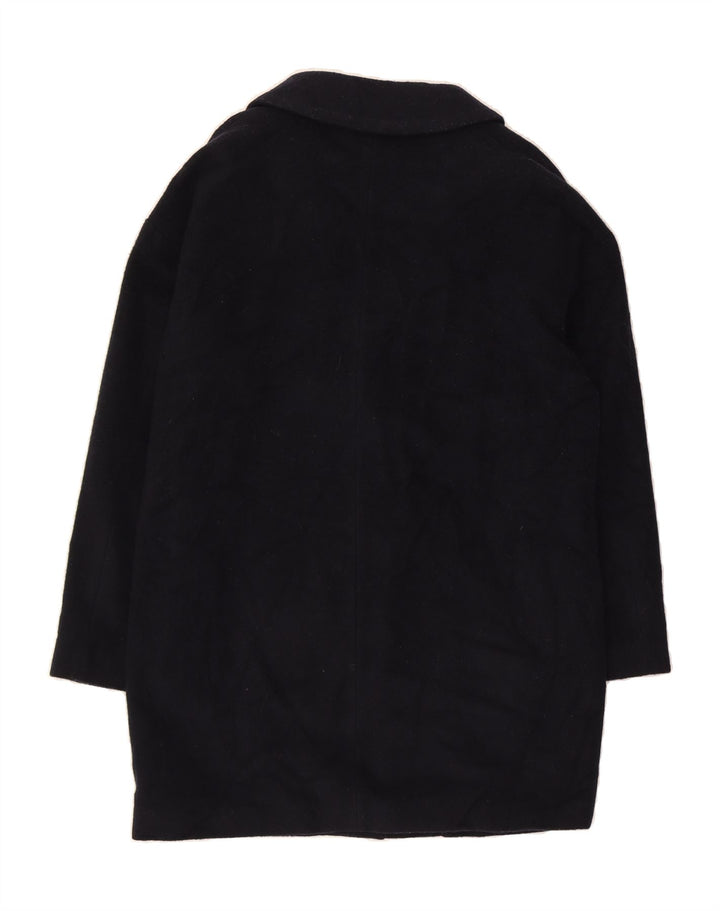 CREW CLOTHING Womens Overcoat UK 10 Small Navy Blue Wool Vintage Crew Clothing and Second-Hand Crew Clothing from Messina Hembry 