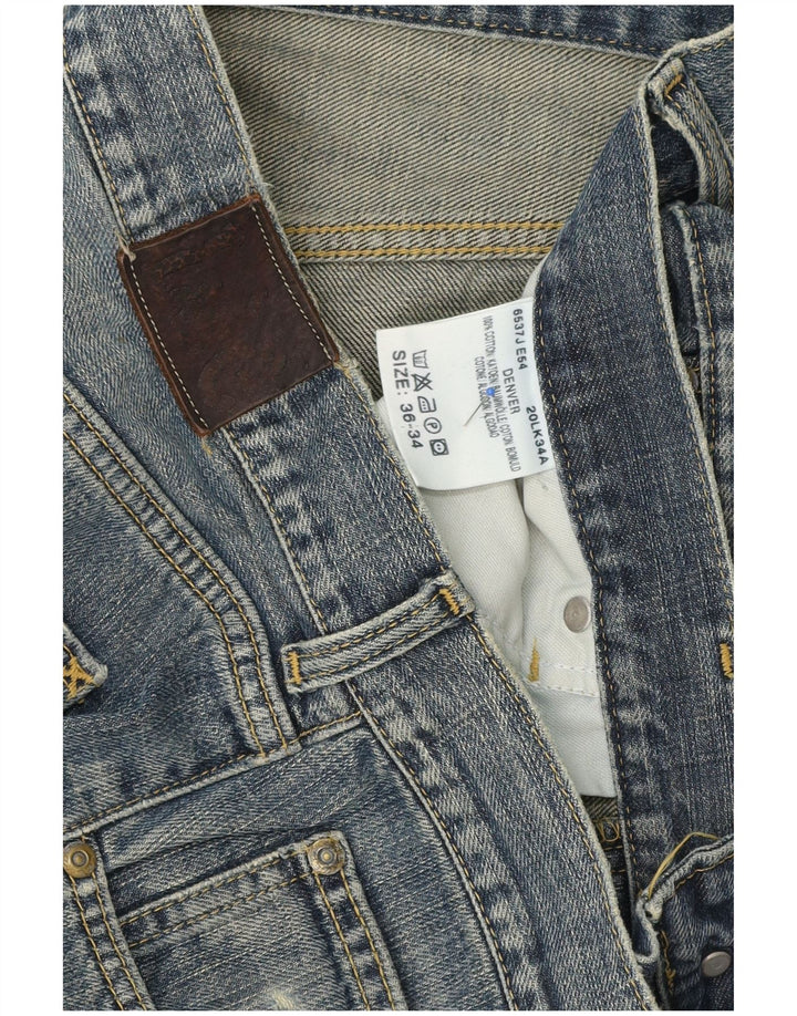 Lee Dame Denver Distressed Bootcut Jeans W36 L31 Blå Bomuld