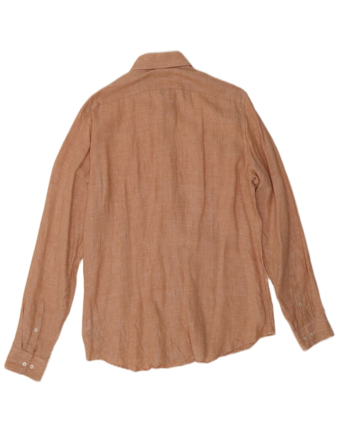 Calvin Klein Herre Slim Fit Skjorte Størrelse 39 Medium Pink Linen