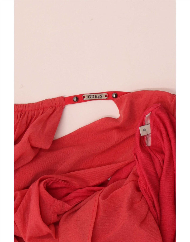 Guess Dame ærmeløs bluse Top UK 10 Small Pink