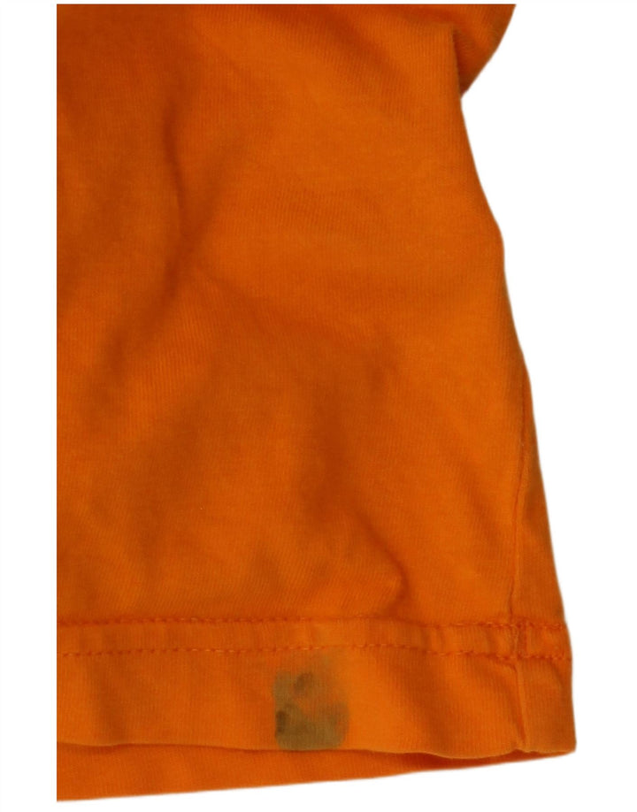 ADIDAS Mens T-Shirt Top XL Orange Cotton