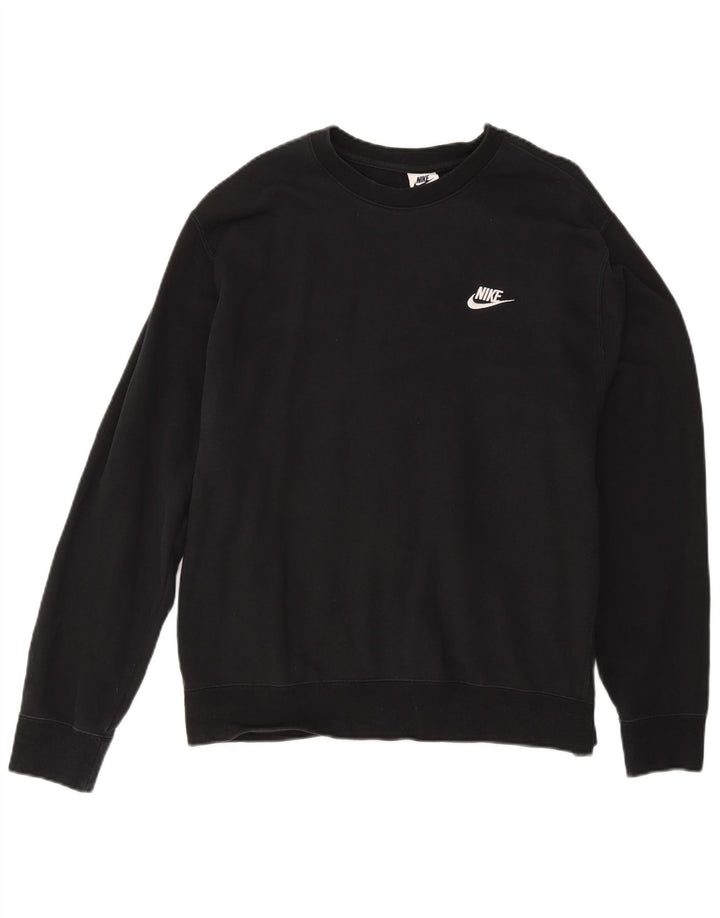 Nike Sweatshirt til mænd, stor sort bomuld