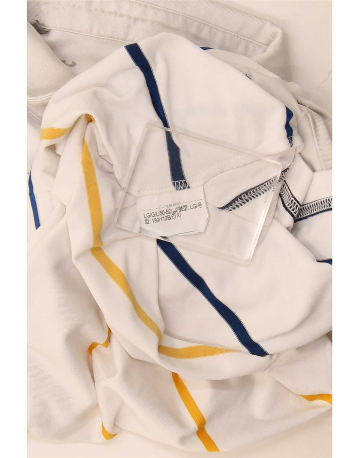 Under Armour herre polo shirt stor hvid stribet