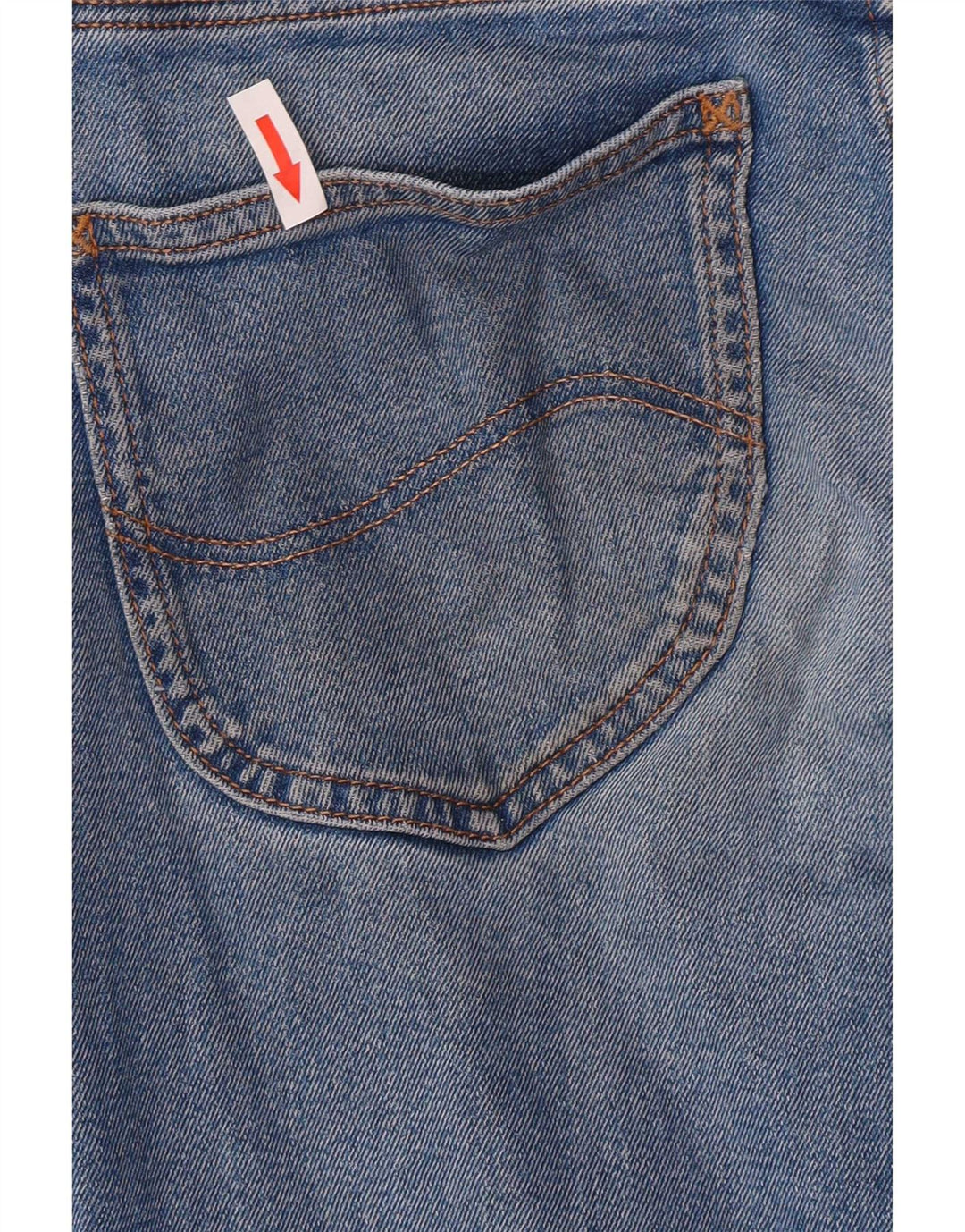 Lee Womens Crop Jeans med brede ben W29 L26 blå bomuld