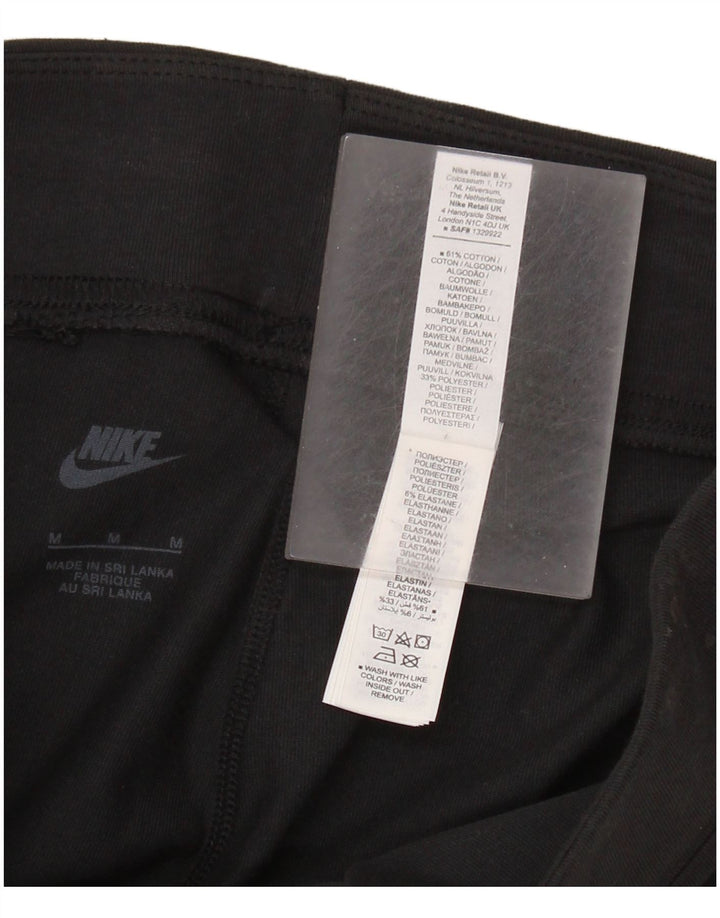 NIKE Grafiske Leggings til kvinder UK 12 Medium Sort Bomuld