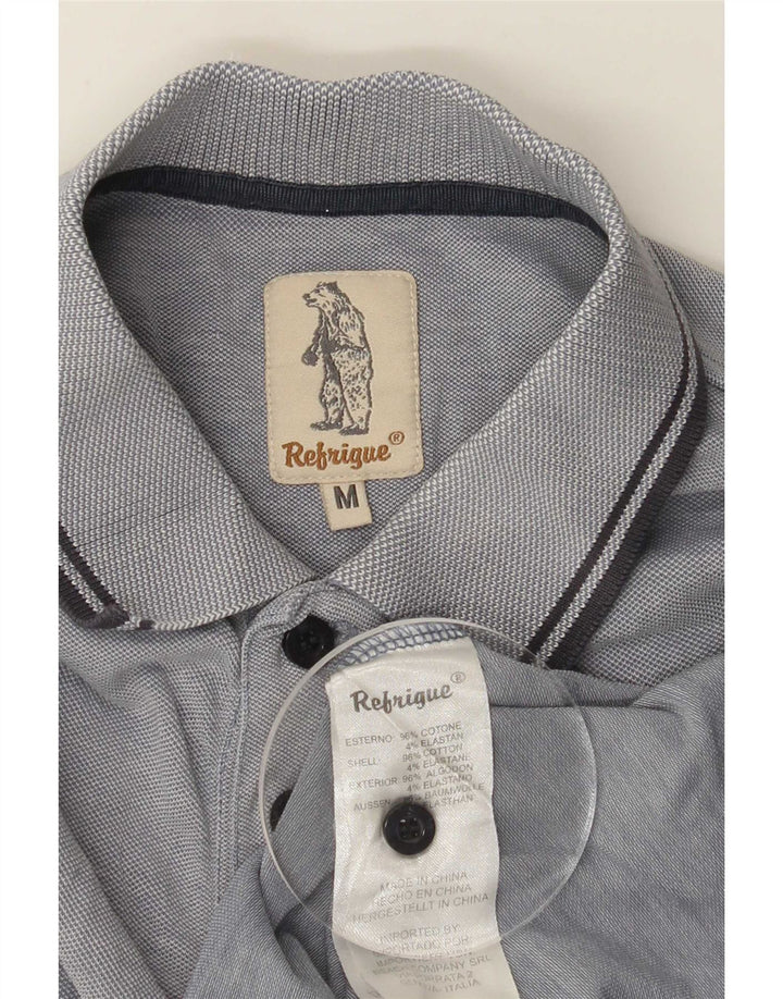 Refrigue Polo Shirt til mænd Medium Blue Cotton