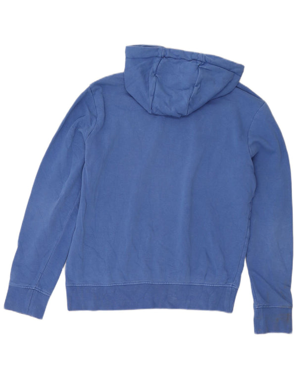 Napapijri Mens Geographic Graphic Hoodie Jumper Small Blue