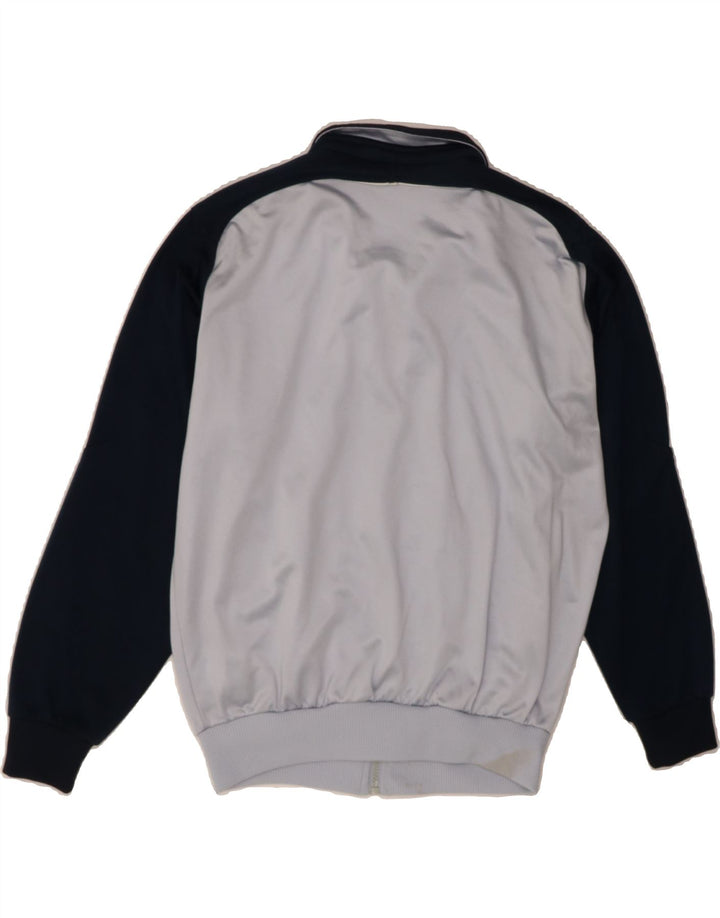 ADIDAS Boys Tracksuit Top Jacket 13-14 Years Large Grey Colourblock Vintage Adidas and Second-Hand Adidas from Messina Hembry 