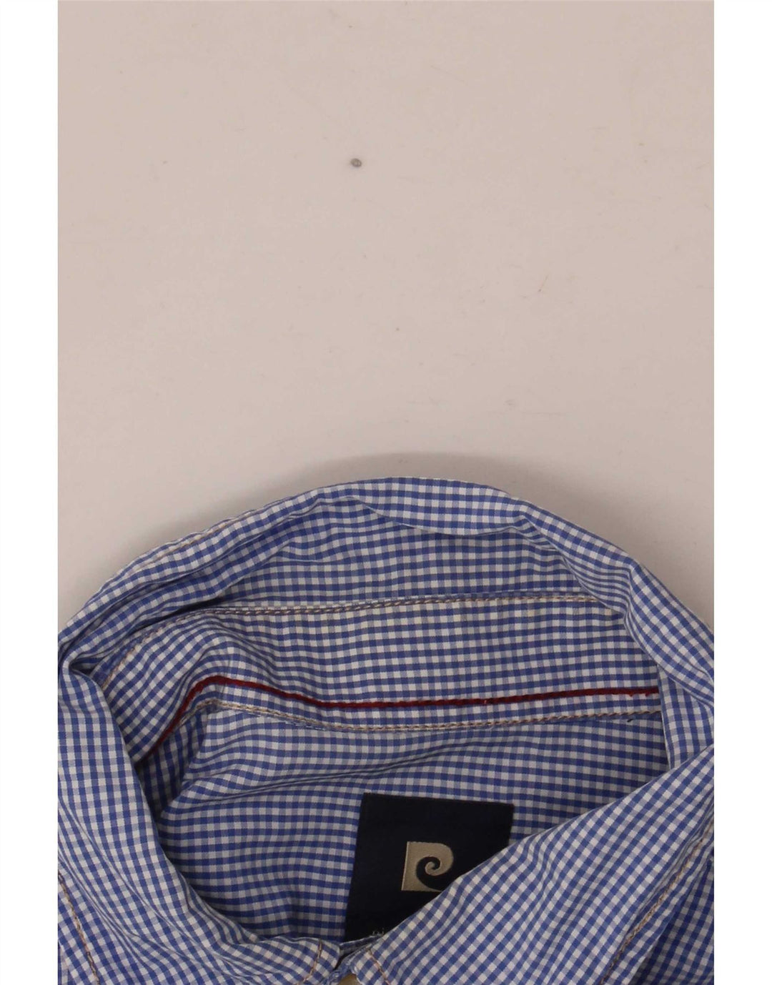 Pierre Cardin Herre grafisk skjorte Medium Blue Gingham