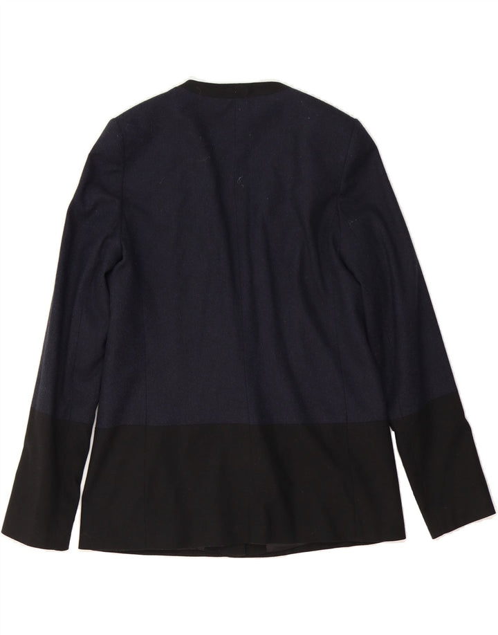 FRENCH CONNECTION Womens Blazer Jacket UK 10 Small Navy Blue Colourblock Vintage French Connection and Second-Hand French Connection from Messina Hembry 