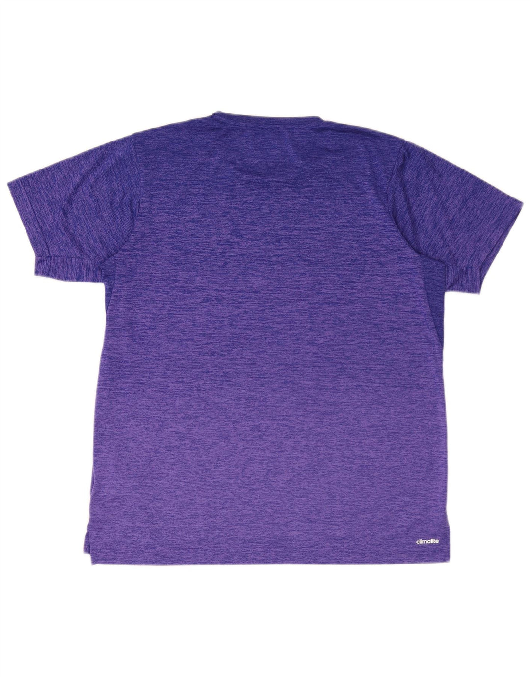Adidas Herre Climalite T-Shirt Top Stor Lilla Flecked Polyester