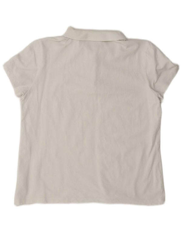 Puma Dame Polo Shirt UK 16 Stor Blå Bomuld