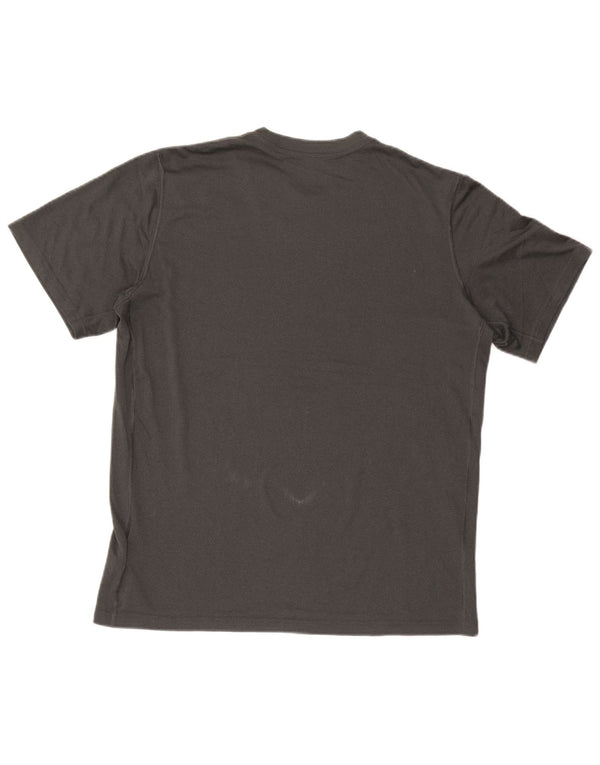 Nike Herre Dri Fit T-Shirt Top Stor Grå Polyester