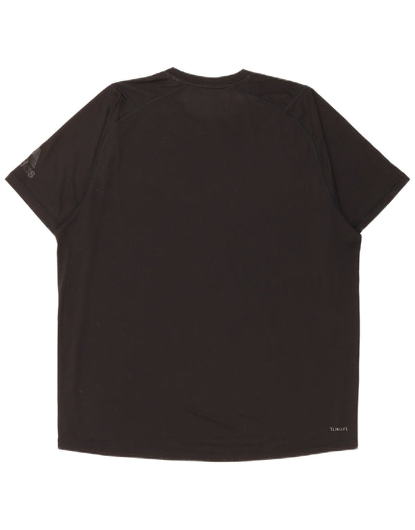 Adidas Herre Climalite Graphic T-Shirt Top XL Sort Polyester
