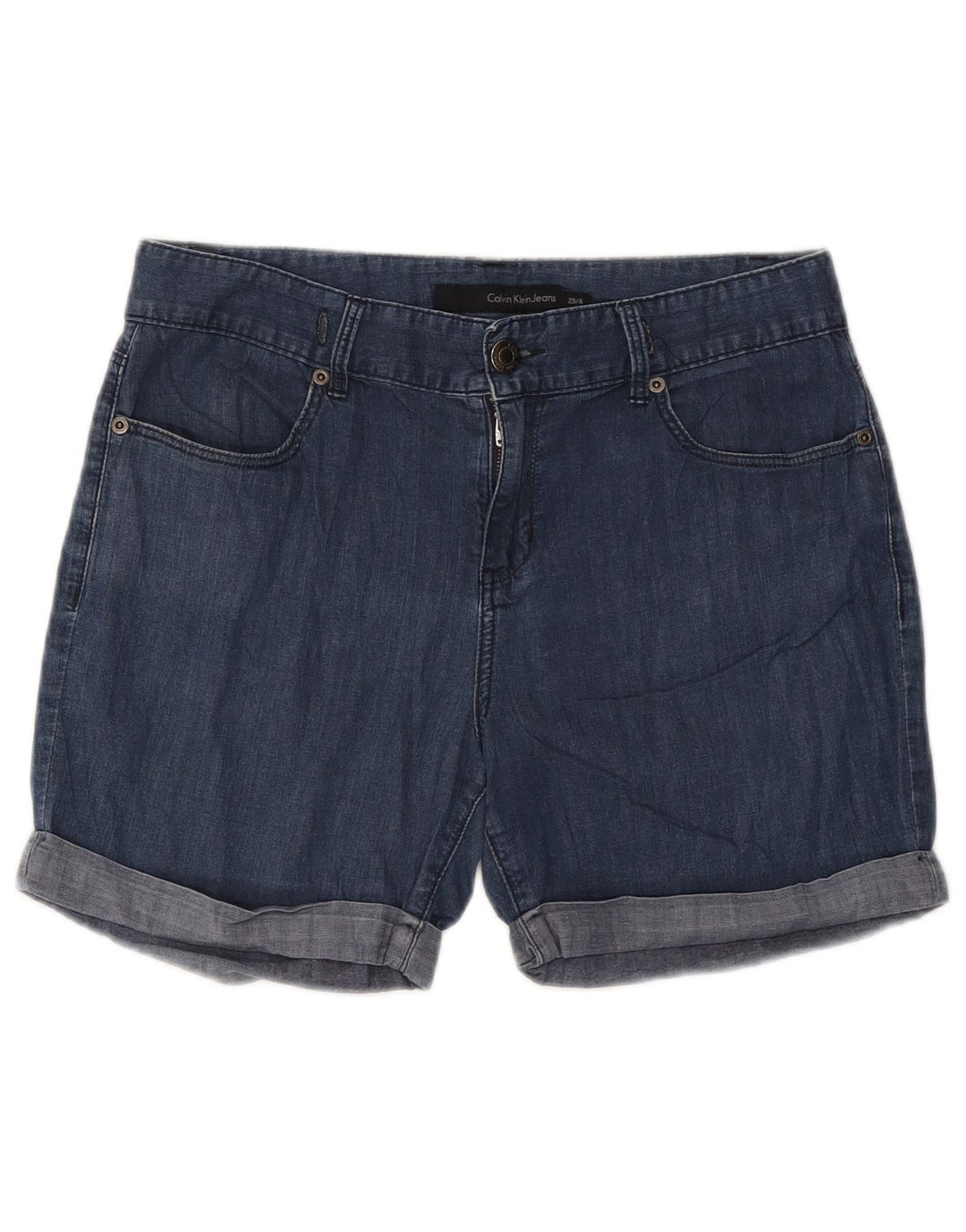 Calvin Klein Jeans Dame Denim Shorts US 8 Medium W29 Blå Bomuld