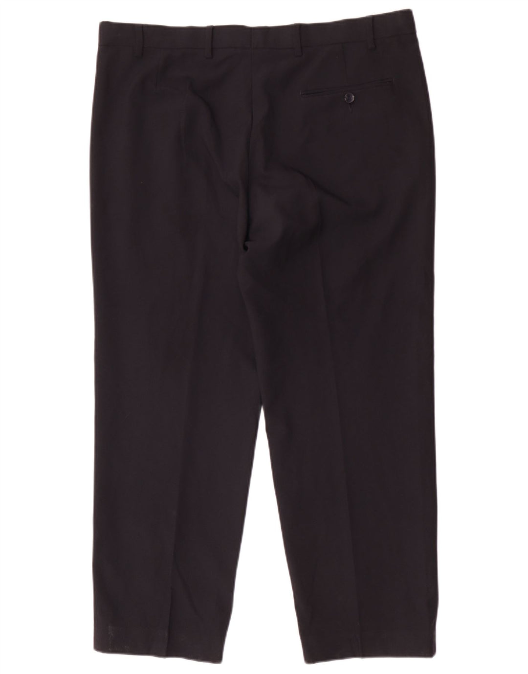 Marks & Spencer Herre Regular Suit Bukser W38 L29 Navy Blue Polyester