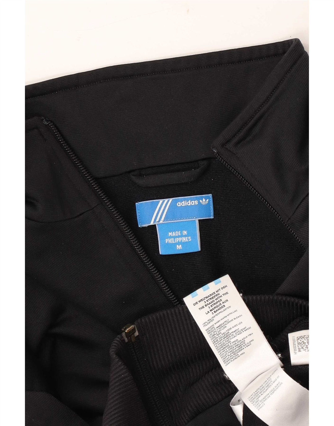 Adidas træningsdragt topjakke til kvinder UK 14 Medium Sort Polyester