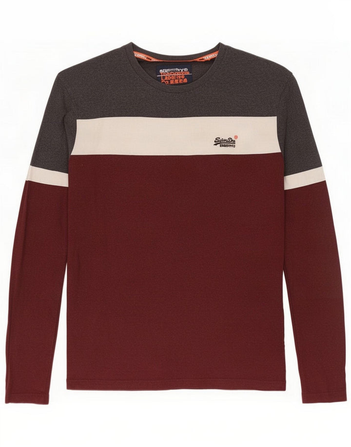 Superdry Herre Top Langærmet XL Flerfarvet Colourblock Bomuld