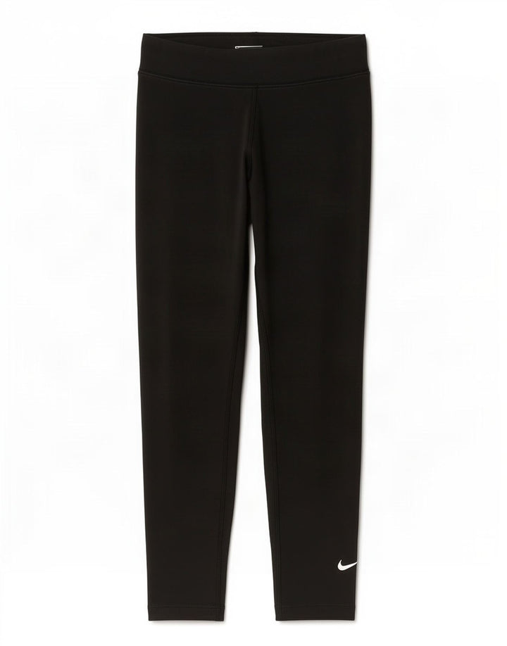 Nike Dame Leggings UK 10 Small Black Bomuld