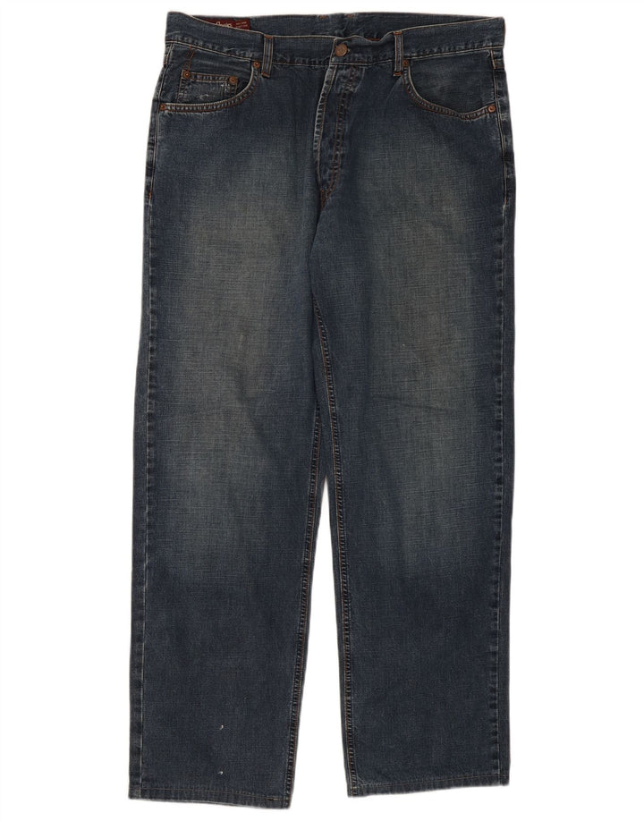 Marlboro Classics Straight Jeans til mænd W38 L31 Blå Bomuld