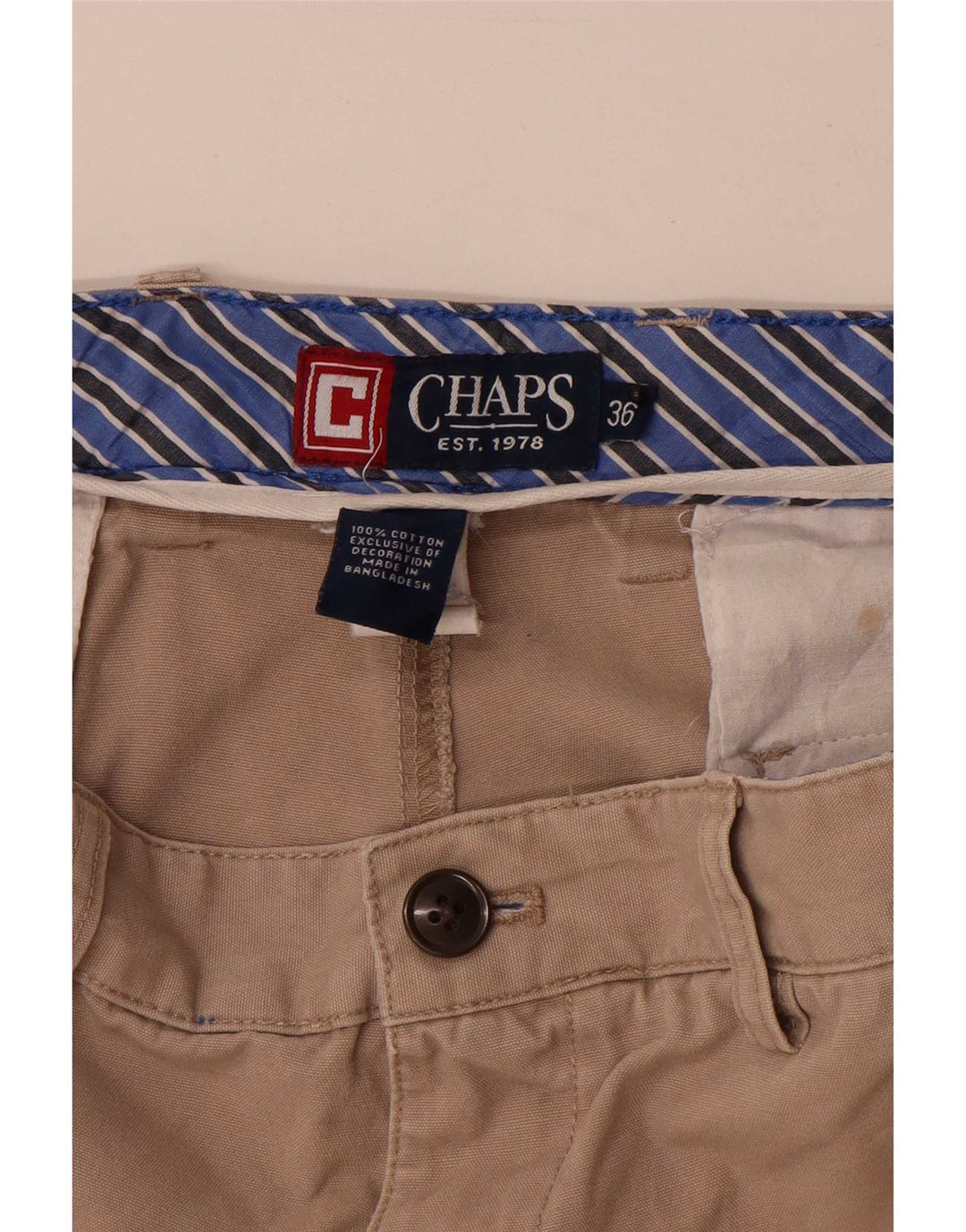 Chaps Herre Cargo Shorts W36 Stor Beige Bomuld
