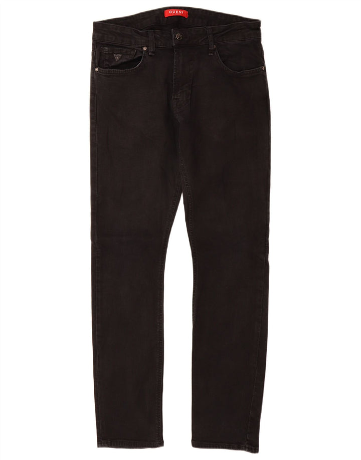 Guess Slim Jeans til mænd W31 L31 Sort bomuld
