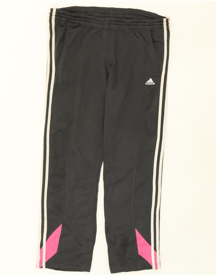 ADIDAS Girls Tracksuit Trousers 15-16 Years  Grey Colourblock Polyester Vintage Adidas and Second-Hand Adidas from Messina Hembry 