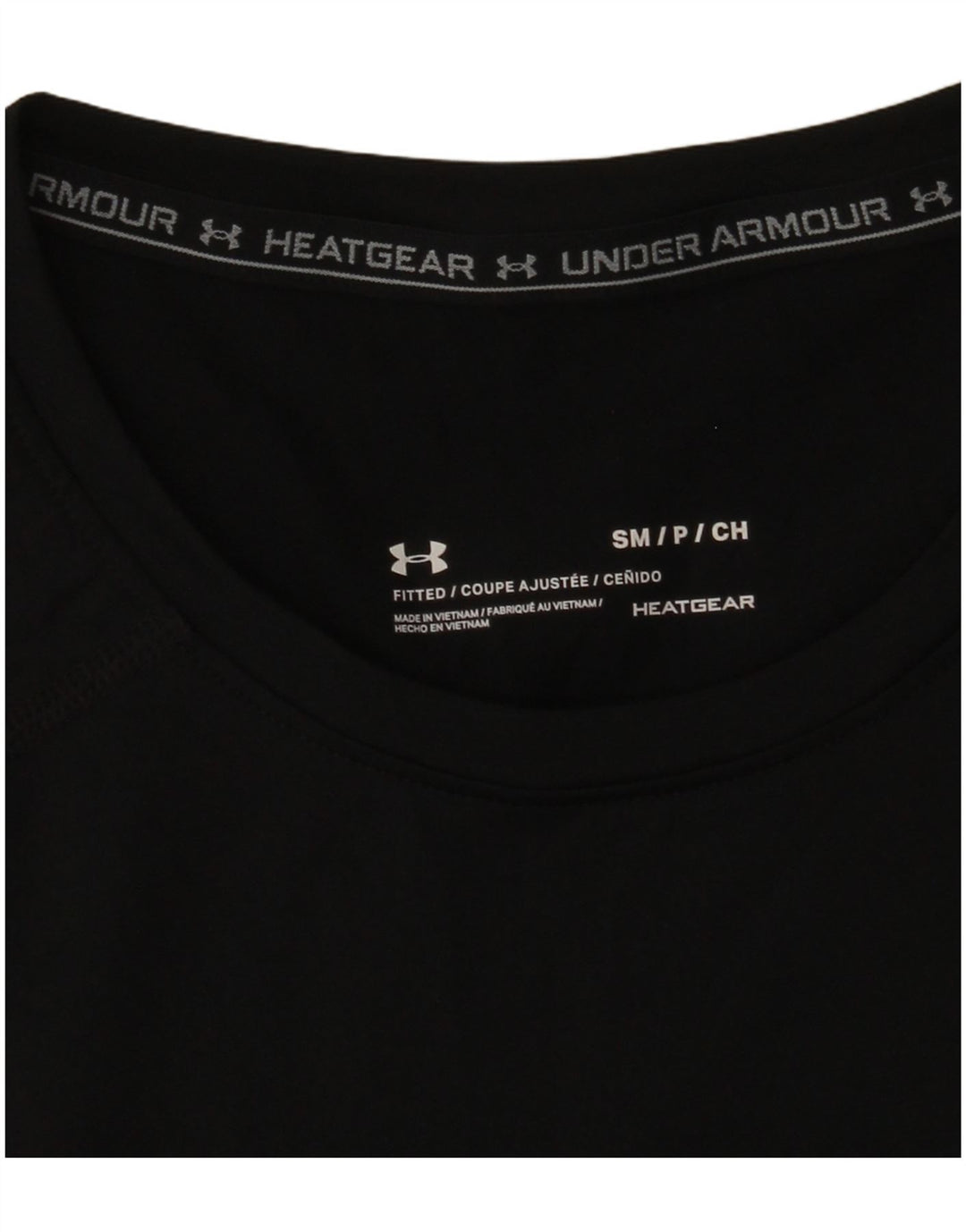 Under Armour Herre Heat Gear T-Shirt Top Lille Sort