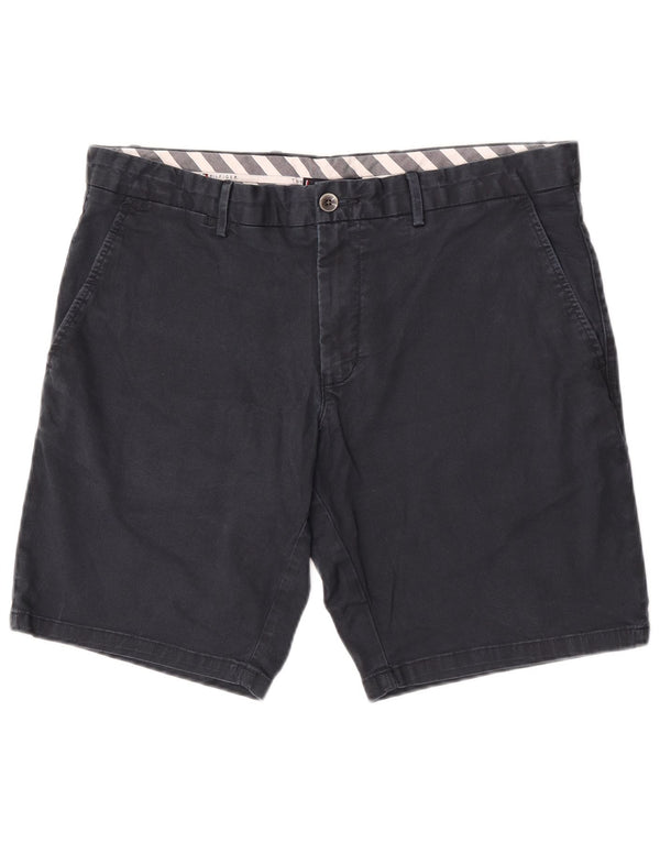 Tommy Hilfiger Mens Chino Shorts W36 Large Navy Blue Cotton