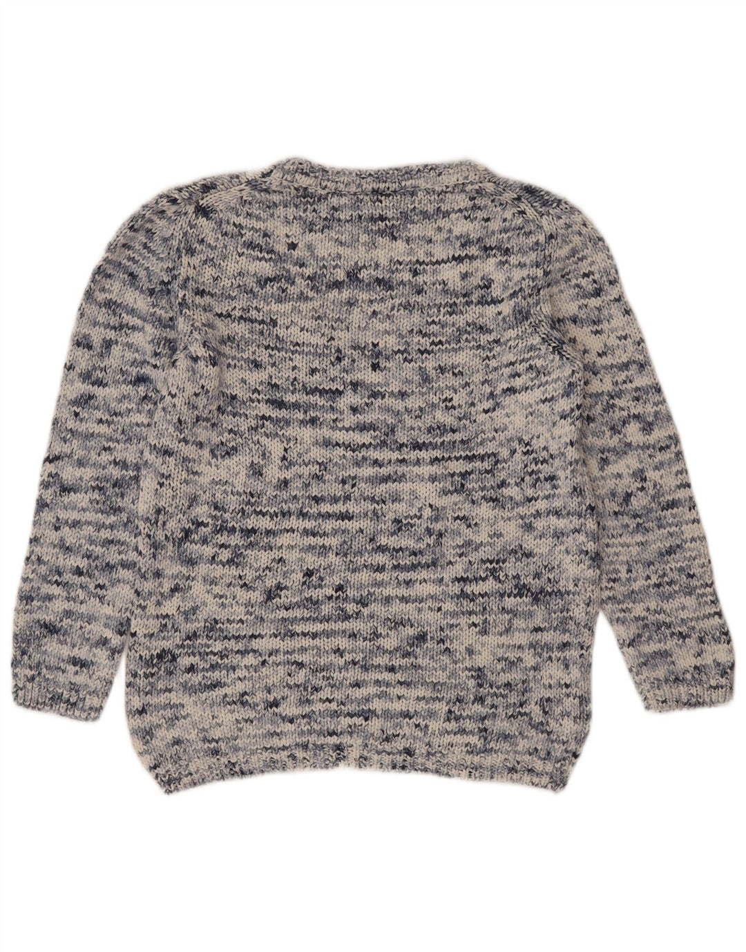Massimo Dutti Dame V-hals sweater UK 10 Small Blue Flecked