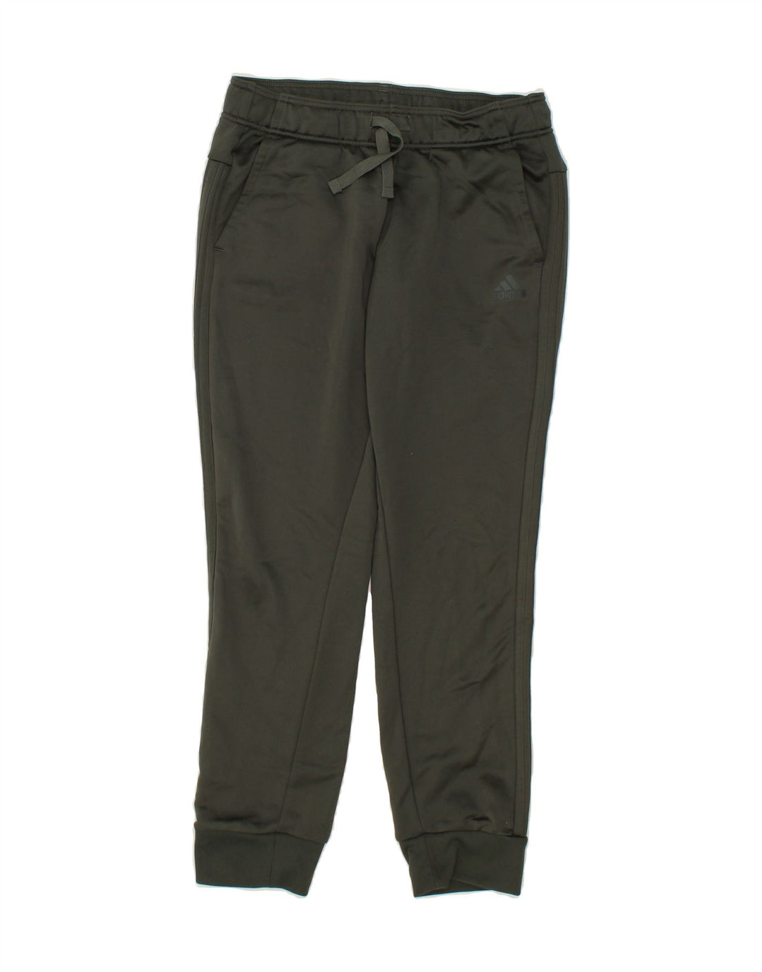 ADIDAS Womens Tracksuit Trousers UK 12/14 Medium Khaki Polyester Vintage Adidas and Second-Hand Adidas from Messina Hembry 
