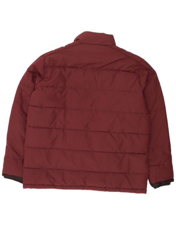 Marks & Spencer Polstret Herrejakke UK 46 3XL Burgundy Polyester Modern
