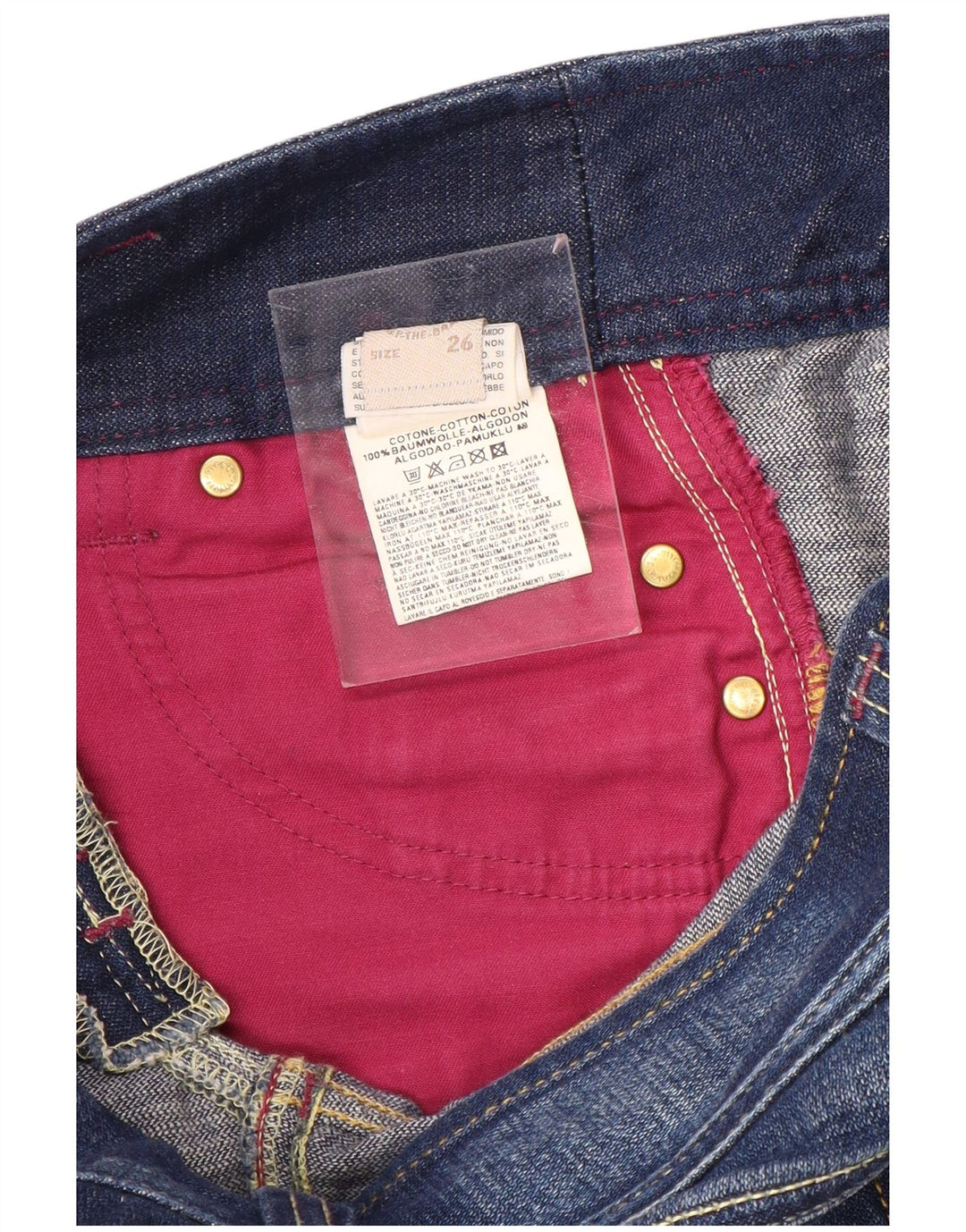 DIESEL Dame Bootcut Jeans W26 L29 Blå Bomuld