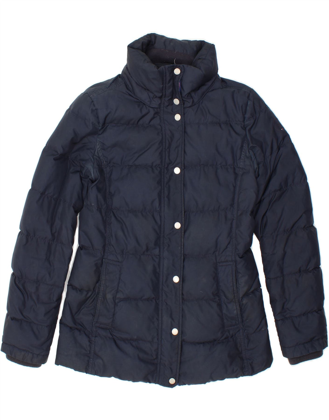 TOMMY HILFIGER Womens Padded Jacket UK 10 Small Navy Blue Polyamide Vintage Tommy Hilfiger and Second-Hand Tommy Hilfiger from Messina Hembry 