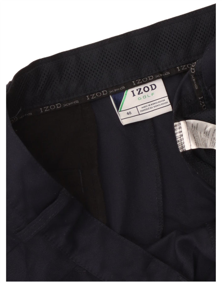 Izod Herre Cargo Shorts W40 XL Navy Blue Polyester
