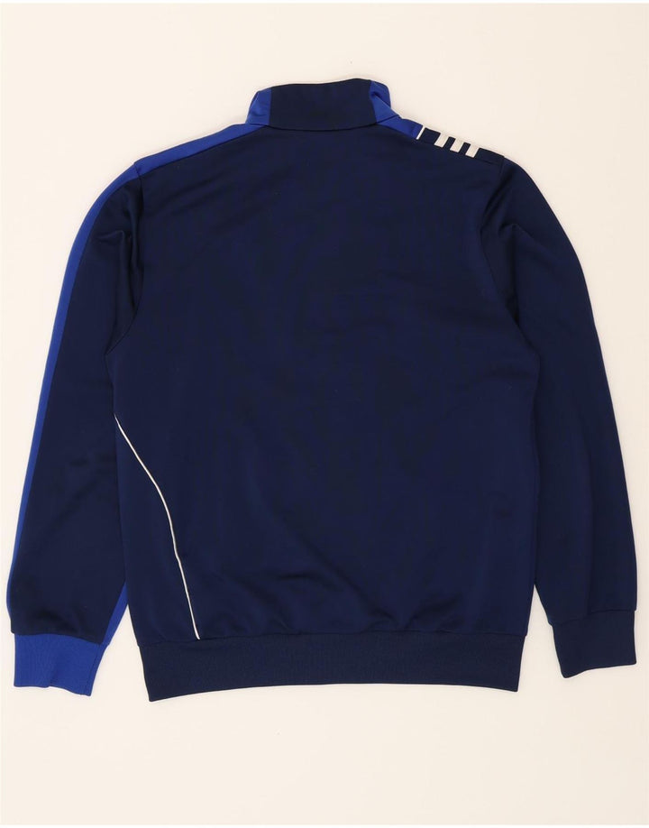 ADIDAS Mens Tracksuit Top Jacket Size 36/38 Small Navy Blue Colourblock Vintage Adidas and Second-Hand Adidas from Messina Hembry 