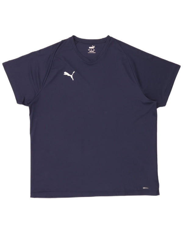 Puma herre T-shirt top 3XL marineblå polyester